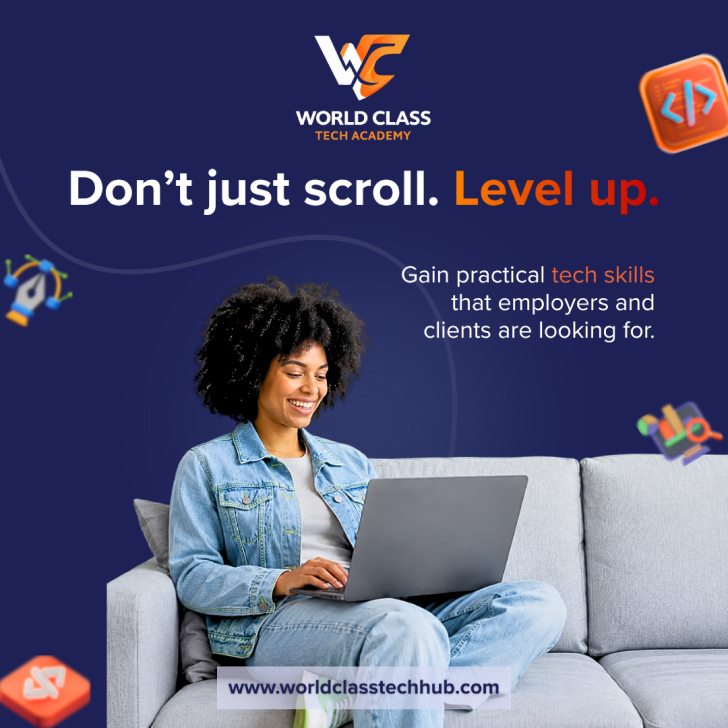 Don't just scroll. Level up. Gain practical tech skills that employers and clients are looking for.